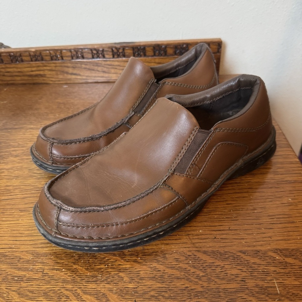 Streetcars Carrera Brown Leather Slip-On Loafers Men's 10.5M Comfort ASC